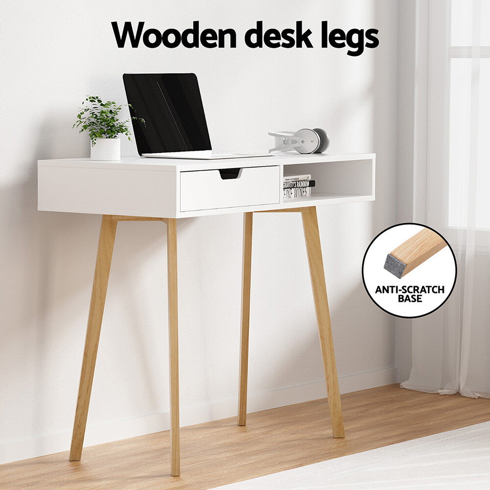 Pc Desk Ebay Artiss Wooden Computer Desk with Drawers Shelves Study Laptop Office ...