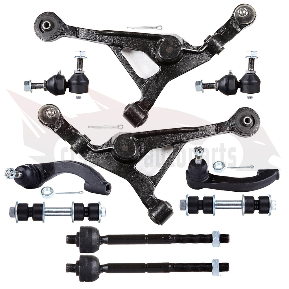 10PCS Front Suspension Kit for 2001-2006 Dodge Stratus - Control Arms, Tie Rods, Sway Bar Links