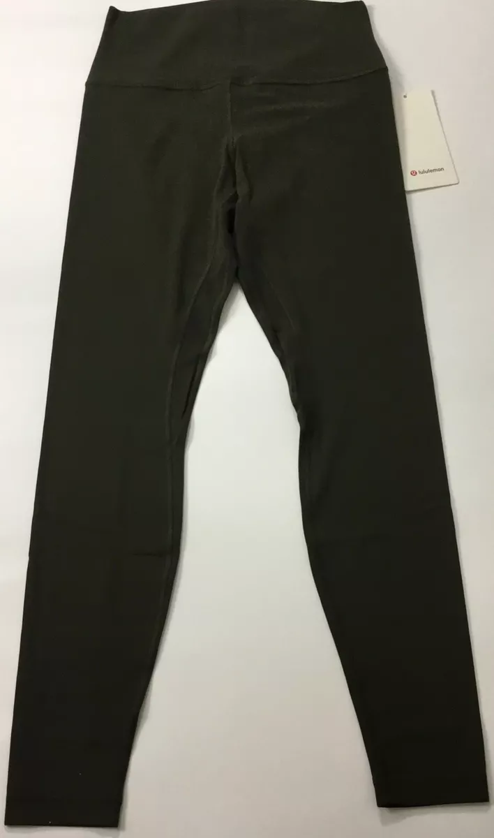 Lululemon Women Align Pant 28” Nulu LW5DITS DKOV Olive Green Size 2