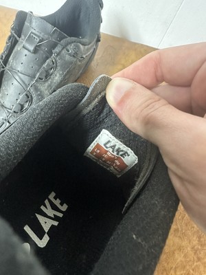 Chaussures Vélo Lake CX236 - Carbone/Blanc - Taille 43 - Très Bon état