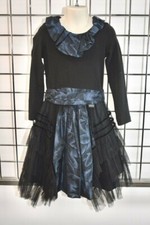 Jottum Black Cotton & lace girls Fancy dress Size 6 On Sale df
