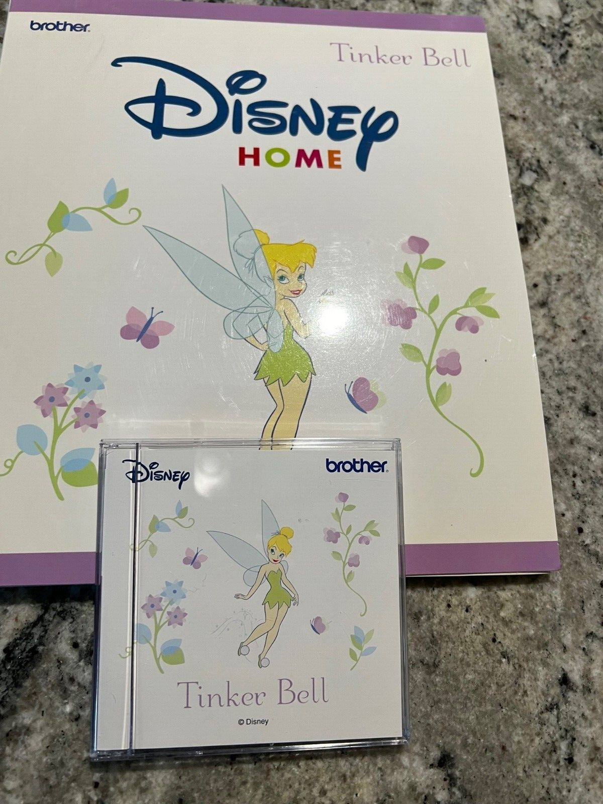Disney Brother Embroidery Machine Design Card Tinker Bell  - USED