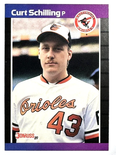 ROOKIE CARD CURT SCHILLING Baltimore Orioles 1989 Donruss Baseball Card #635