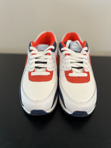 New Nike Air Max 90 USA Denim DJ5170-100 White Red Blue Menâs Size 6 - Fast Ship | eBay