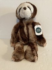 Mary Meyer Plush Sloth Brown Cream 14" Soft Stuffed Animal
