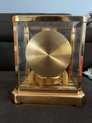 Atmos Clock Jaeger Lecoultre GOLD 15 Jewels Unadjusted Swiss Made