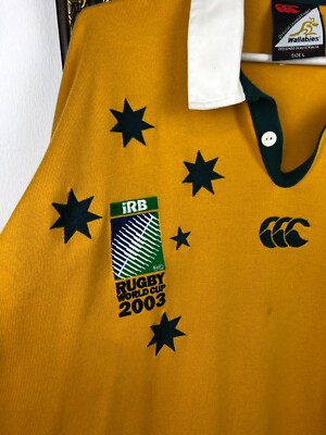Vintage 2003 Australia Wallabies Canterbury Jersey Rugby Union
