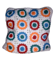 Handmade Crochet Cushion Cover Knitted Cotton Pillow Sofa Square Home D cor