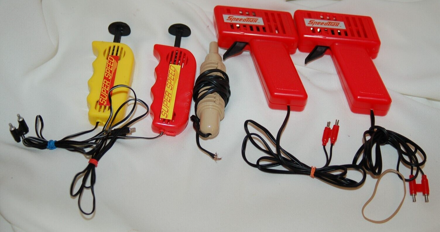 VINTAGE SLOT CAR CONTROLLER LOT SUPER SPEED AURORA SPEEDTRAK READ DETAILS
