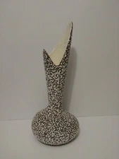 Vintage Royal Haeger Pottery Popcorn Pebble Vase in Brown~ 16 inches tall