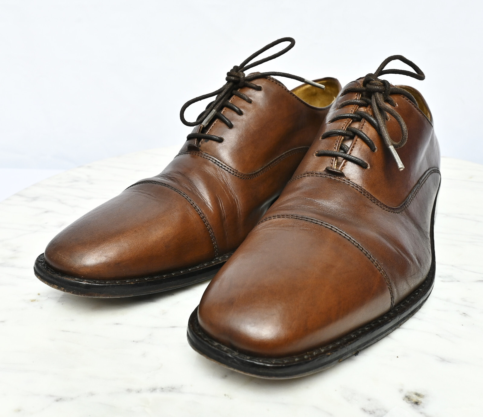 SAOLA Scarpe eleganti classiche Oxford Cole Haan uomo C07516 punta marrone taglia 9 5