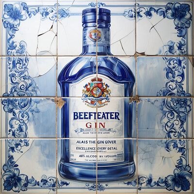 Fine Art Giclée Druck ''Delfter Beefeater'', limitiert, mit Zertfikat