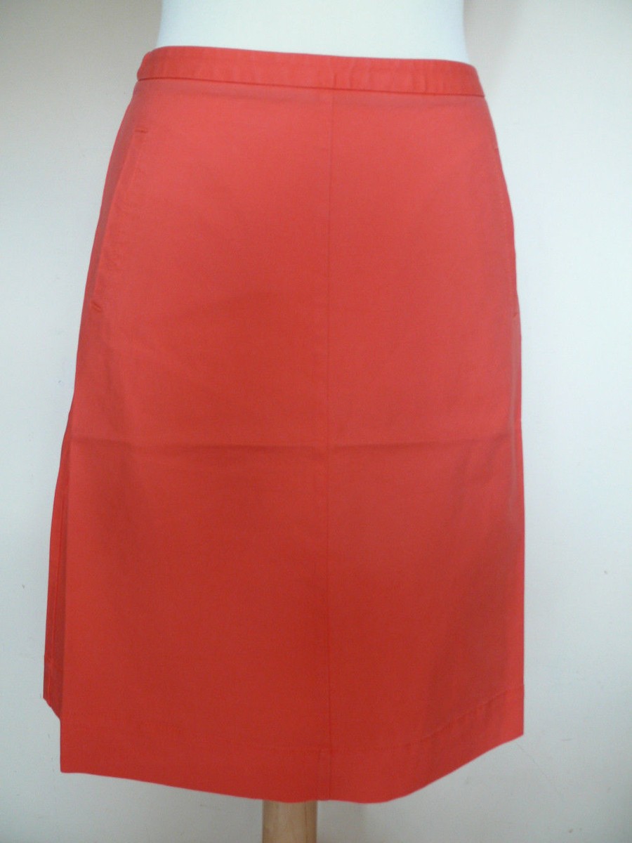 Boden Chino A-Line Cotton Skirt Orange or White RRP £49 LAST FEW!! *NOW  REDUCED*