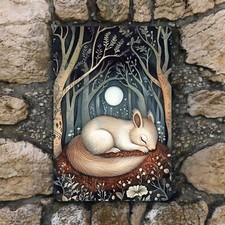 Sleeping Squirrel Aluminum Wall Sign - Decorative Wall and Wreath Signs