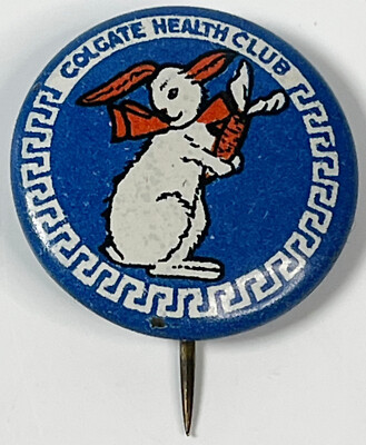 Colgate Toothpaste Health Club Rabbit W/Carrot Vtg or Antique Pin ...