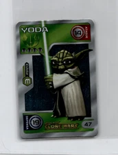 2009 Sabritas Star Wars Mini Card HTF Yoda Foil