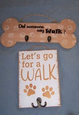 2 Wooden Wall D cor Signs for Dog Lovers .