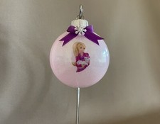 Handmade Collectible Barbie 3  Round Disk Shaped Acrylic Ornament USA Made NEW 