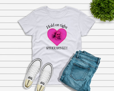 hold on tight spider monkey shirt