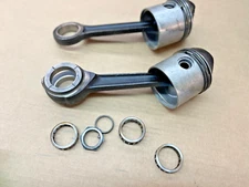 OEM EARLY HARLEY DAVIDSON SPORTSTER CONNECTING RODS AND PISTONS BEARING, CAGES.
