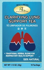 Lung Detox Tea 100% Natural Respiratory Support Extra Strength, 2g X 16bags