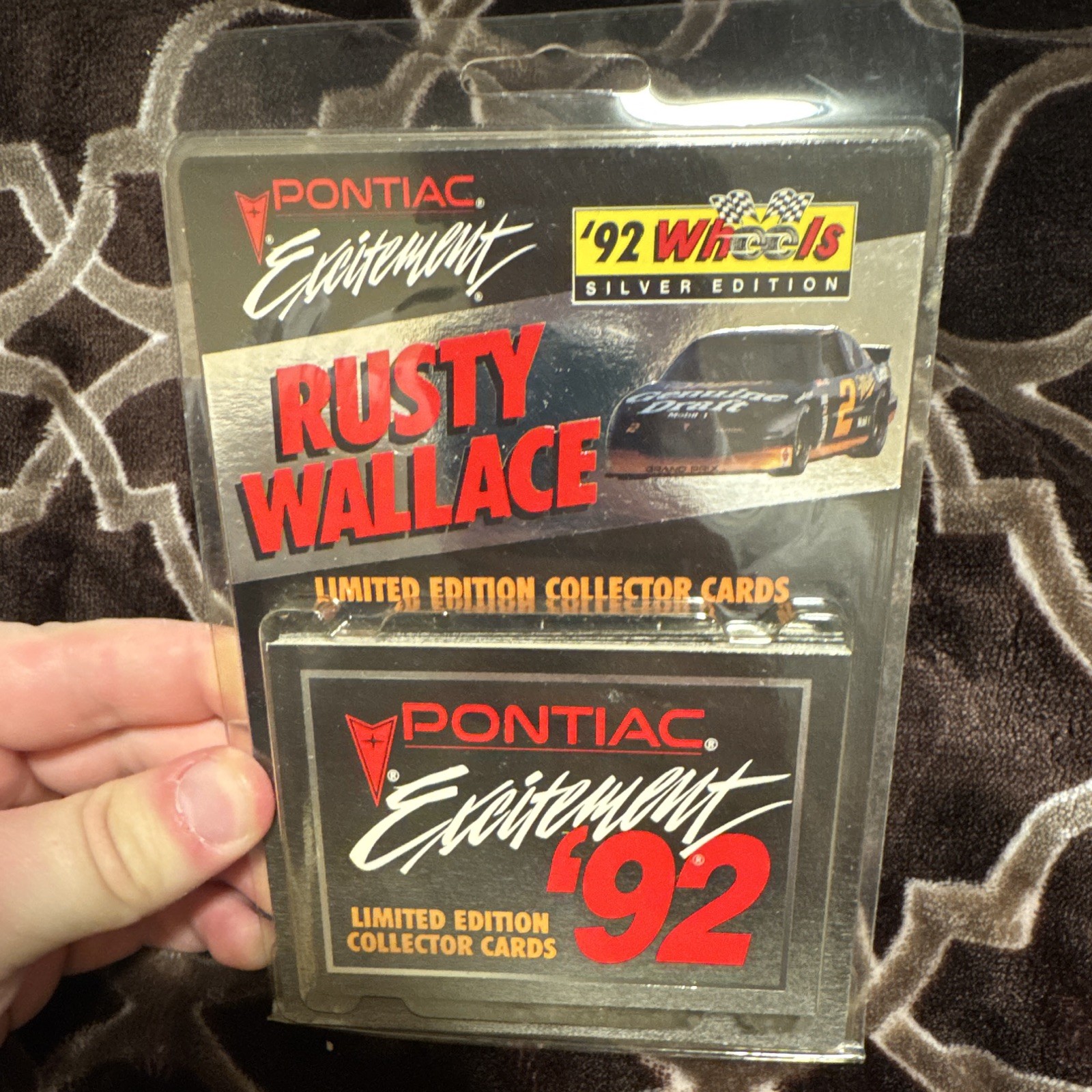 1992 Pontiac Excitement '92 Wheels Silver Rusty Wallace #14/14