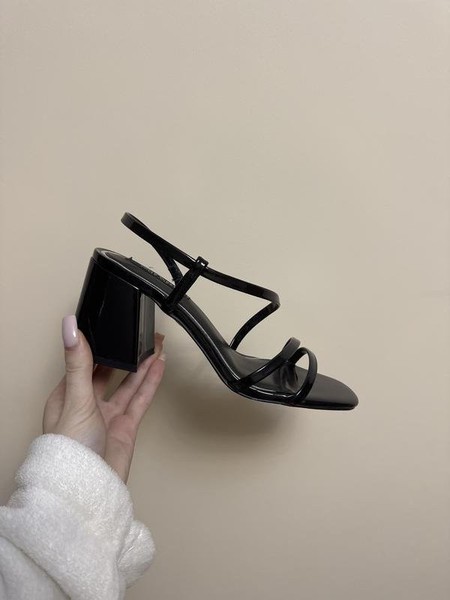 Women Nine West Heels Black Synthetic Leather 37 #BE7I