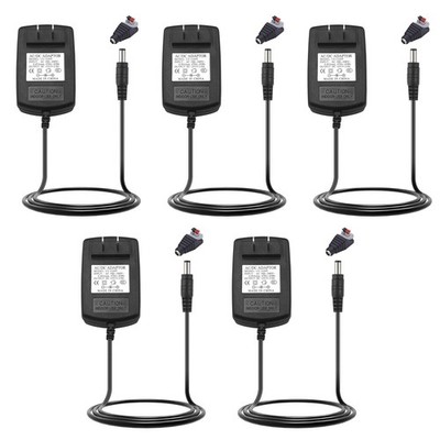 1-5Pack Switch Power Supply Transformer AC To DC 12V 2A Adapter For LED Strip US