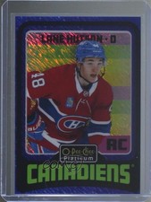 2024 O-Pee-Chee Platinum Retro Rookies Blue Luster 37/100 Lane Hutson #R90 0z0g