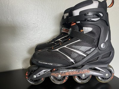 Rollerblade Zetrablade SG5 Inline Skates Mens Size US 11 Black Orange 82mm