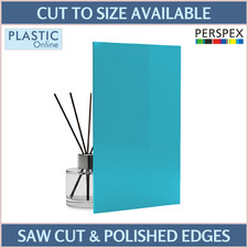 Turquoise Acrylic Sheets | Cut To Size Perspex Plastic Panels | Cast Blue 7748