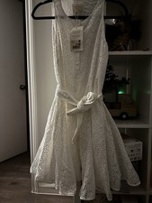 Sezane White Cotton Dress With Tags