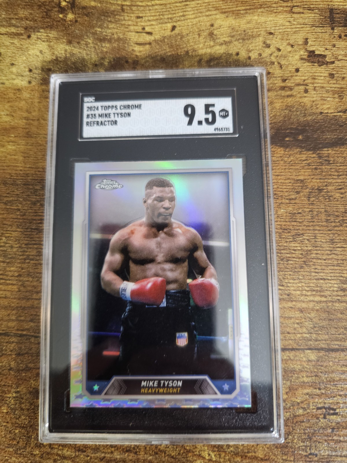 2024 Topps Chrome - Mike Tyson, Mike Tyson #35 Refractor view 1