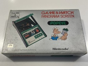 Nintendo Game & Watch Popeye Panorama Screen PG-92 1983 - Excellent condition