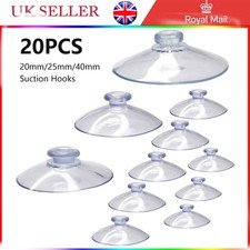20x Vacuum Strong Suction Cup Non-slip Suckers Pads Glass Table Sucker Pads UK