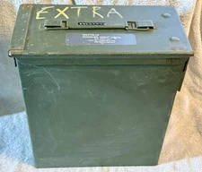 Rare Genuine Military Metal PA60 NVG Ammo Style Can,  *Great Storage*