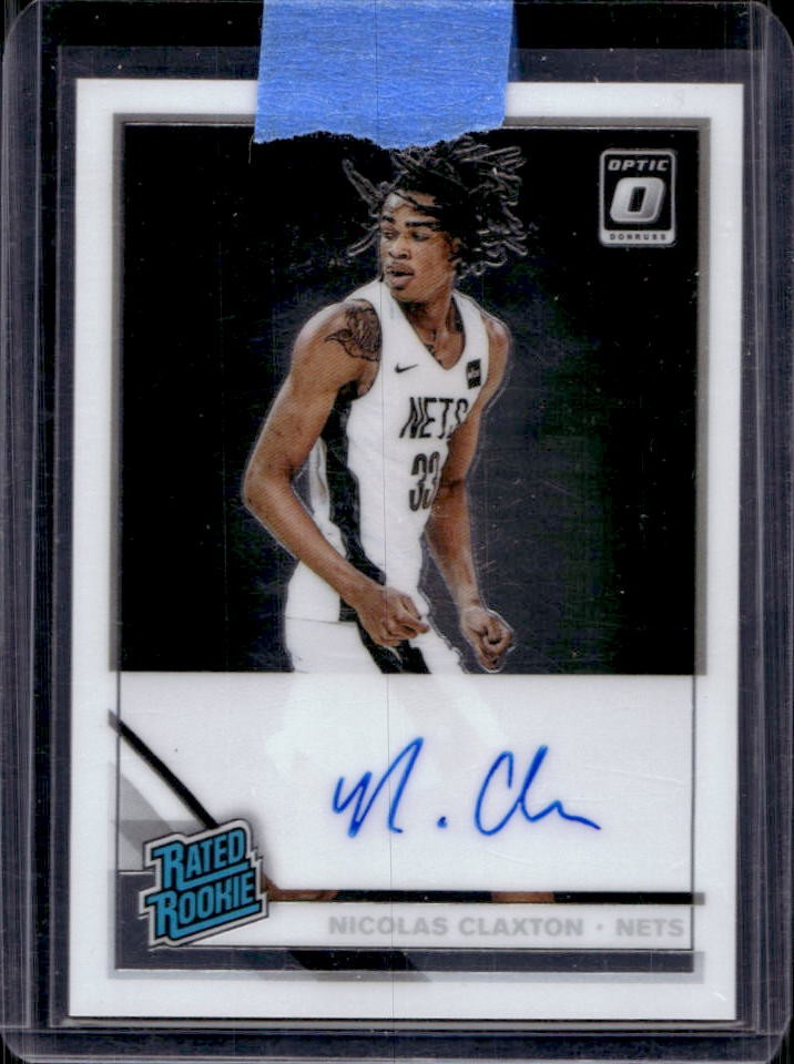 2019-20 Donruss Optic Nicolas Claxton Rated Rookie RC Auto #171