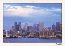 CANADA MONTREAL THE OLD PORT TOWER AND DOWNTOWN