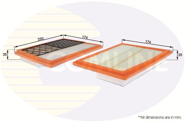 Air Filter Fits Mercedes-Benz C-Class CLK CLS E-Class G-Class COMLINE EAF634