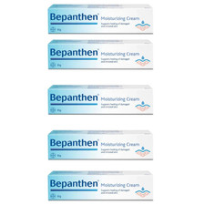 5X Bepanthen Moisturizing Cream For Healing Of Damaged And Irritated Skin 30g