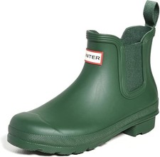 Hunter Women Size 10, Original Chelsea Rain Boots, Hunter Green, In Original Box