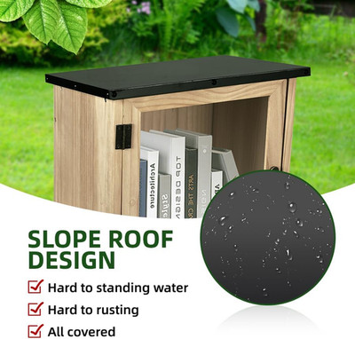 Waterproof Outdoor Library Book Box - Little Library Box Outdoor, Little Wood...
