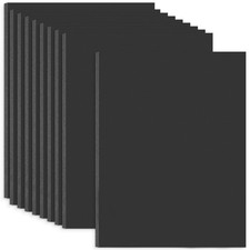 Foam Core Boards 12x16 Black 3/16'' Thick - Pack of 10 for Art Display, DIY
