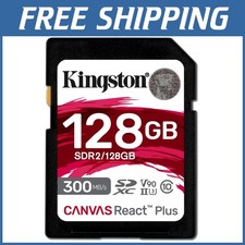 Canvas React Plus 128GB SD Card - UHS-II Speeds