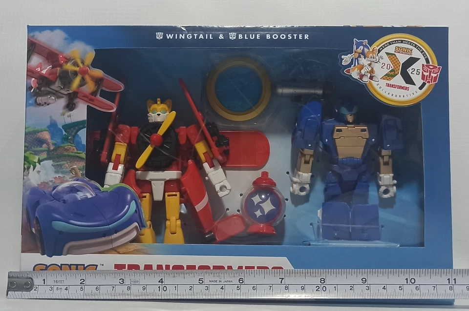 HASBRO 2025 TRANSFORMERS SONIC THE HEDGEHOG WINGTAIL & BLUE BOOSTER SET MISP - Image 2 of 4