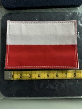Flagge Polen 8 cm Stoff-Fahne / Rückseite Mit 2 Klettstreifen - gebraucht