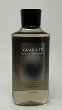 NEW Bath Body Works Graphite Men's 3-in-1 Hair Face Body Wash 10 oz