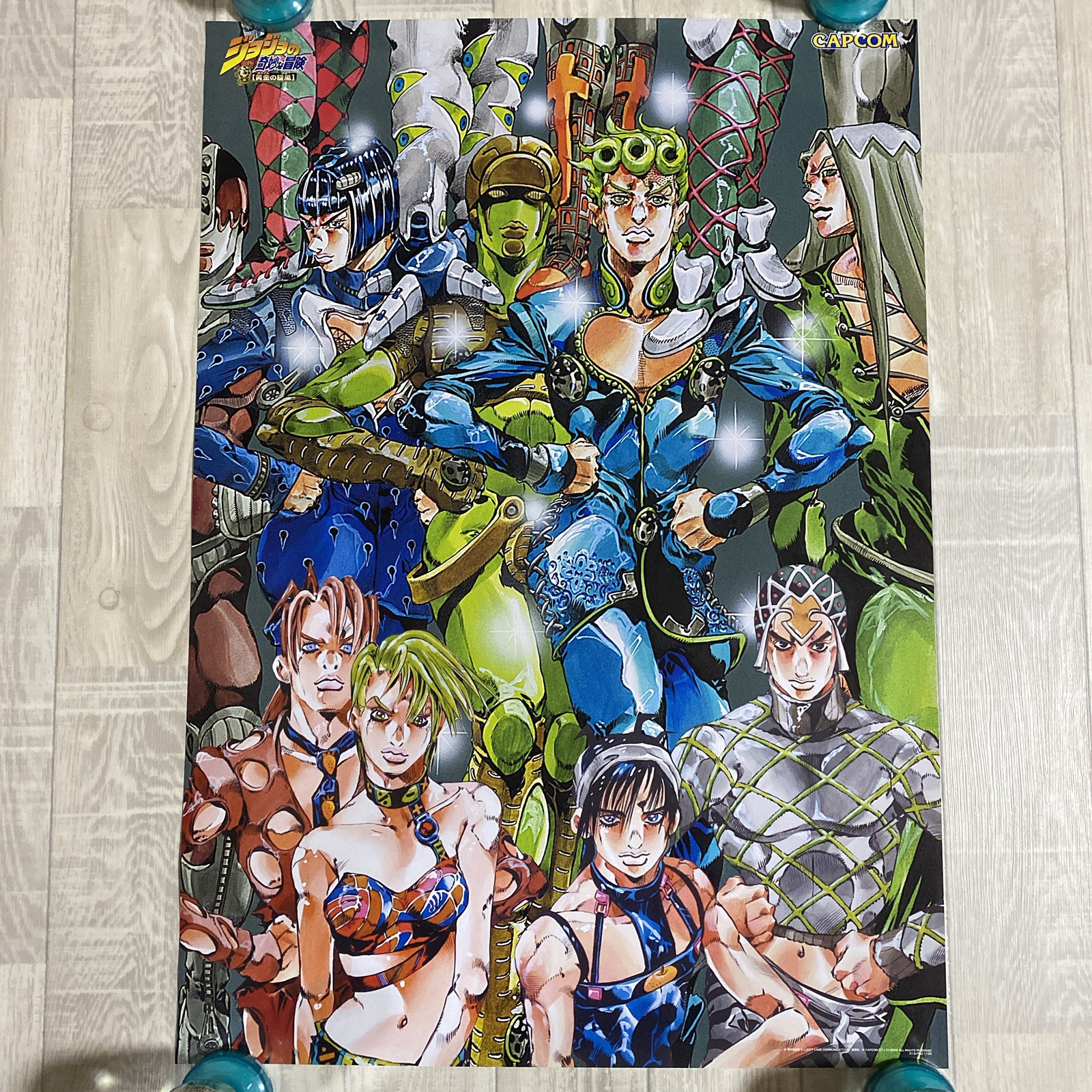ジョジョ CAPCOM　 購入特典 B2 ポスター JoJo's Bizarre Adventure Golden Wind Poster B2 CAPCOM Game