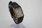 F Vintage Gents Art Deco Style Gold Tone Seiko Quartz Working Wristwatch