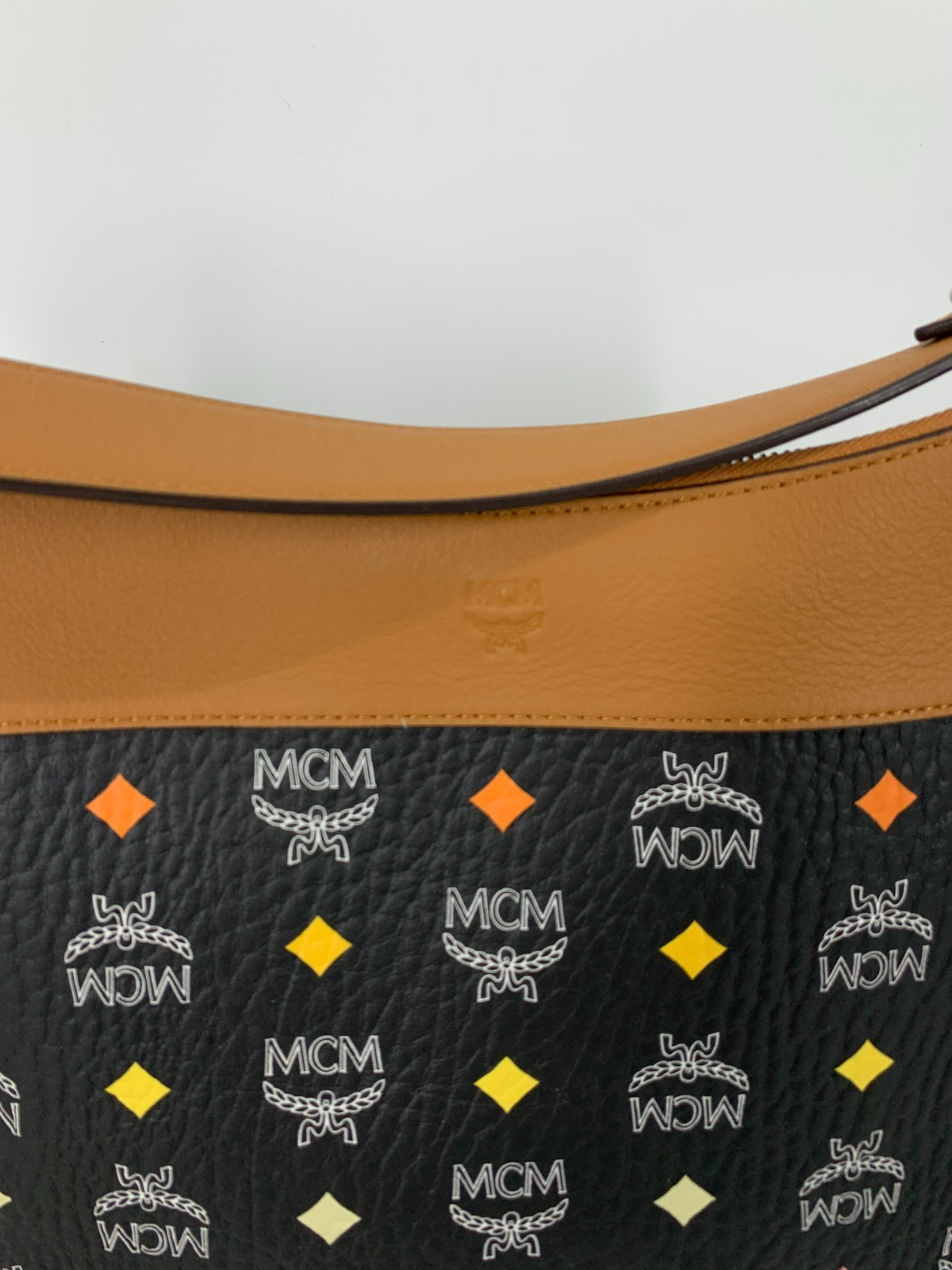 MCM Medium Skyoptic Visetos Diamond Logo Crossbody Bag Black (MSRP $480) image 10